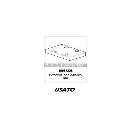 SOVRAPIASTRA PER LABIRINTO (USATO) LAVAZZA INOX EP 95 - EP 2100 PININFARINA