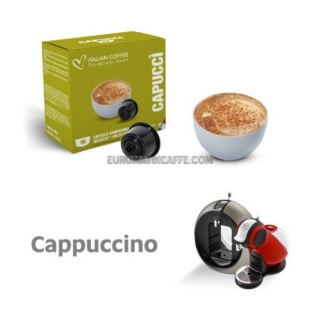 16 CAPSULE  ITALIAN COFFE  COMPATIBILI DOLCE GUSTO  CAPPUCCINO -  CAPUCCI