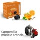 16 CAPSULE " ITALIAN COFFE " COMPATIBILI DOLCE GUSTO " CAMOMILLA MIELE E ARANCIA "