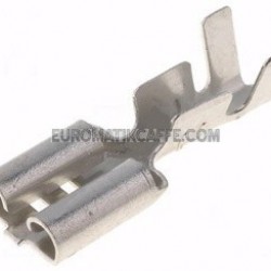 FASTON FEMMINA A CRIMPARE 6,3X0,8MM IN OTTONE STAGNATO X 25 PZ