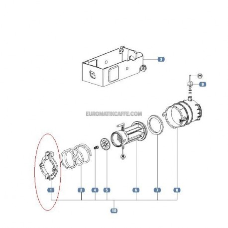 TAPPO PER CILINDRO REV 2 LAVAZZA LB 1000