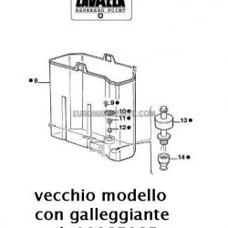 SERBATOIO  vecchio modello ( USATO ) COMPLETO LAVAZZA EP 2100 PININFARINA