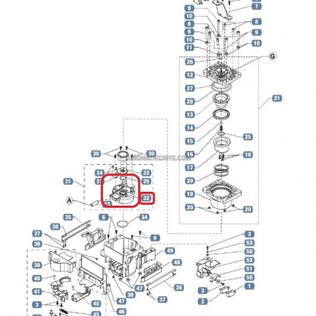 BASE GRUPPO CAFFE LAVAZZA EP 2500