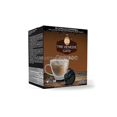 16 CAPSULE CAFFE CORTADO - TRE VENEZIE CAFFE - DOLCE GUSTO