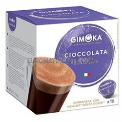 16 CAPSULE CIOCCOLATO GIMOKA GUSTO DELL'ECCELLENZA  "DOLCE GUSTO"