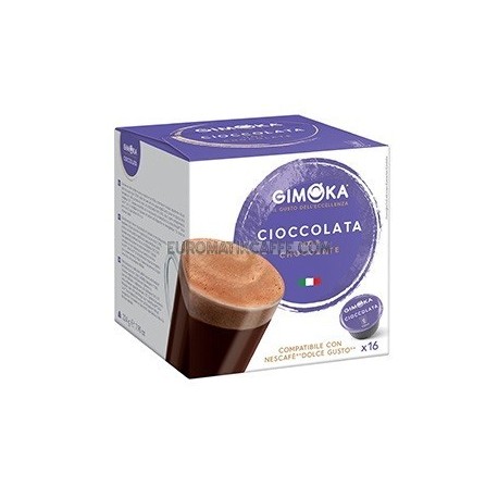 16 CAPSULE CIOCCOLATO GIMOKA IL GUSTO DELL'ECCELLENZA  "DOLCE GUSTO"