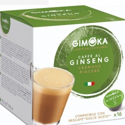 16 CAPSULE CAFFE AL GINSENG GIMOKA IL GUSTO DELL'ECCELLENZA "DOLCE GUSTO"