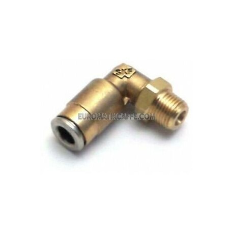 RACCORDO A "L" ø 1/8"Mx6 mm ORIENTABILE SAECO