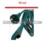 Cavo verde 10mt 2x0,75mm spina tedesca ADATTABILE X MODELLI FOLLETTO VK135/136