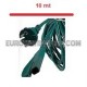 Cavo verde 10mt 2x0,75mm spina tedesca ADATTABILE X MODELLI FOLLETTO VK135/136