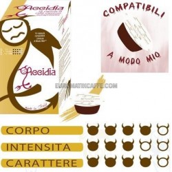 16 CAPSULE CAFFE "ACCIDIA" DECAFFEINATO COMPATIBILI LAVAZZA A MODO MIO