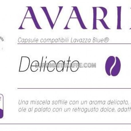 CAFFE "AVARIZIA "CAPSULE COMPATIBILI LAVAZZA BLUE E IN BLACK 