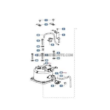 O RING PER TUBI CALDAIA LAVAZZA EP 850 RED