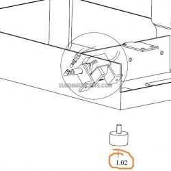  PIEDINO CILINDRICO PM 25/15 M6X12 SPINEL RONDO - MINI MINI - ESSE