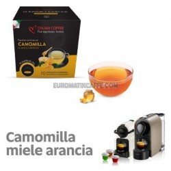 10 CAPSULE CAMOMILLA MIELE E ARANCIA COMPATIBILI NESPRESSO " ITALIAN COFFE "