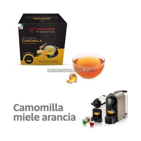 10 CAPSULE CAMOMILLA MIELE E ARANCIA COMPATIBILI NESPRESSO "ITALIAN COFFE"