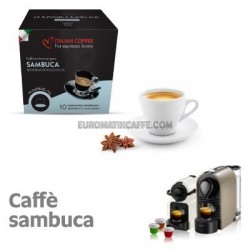 10 CAPSULE CAFFE AL GUSTO DI SAMBUCA COMPATIBILI NESPRESSO " ITALIAN COFFE "