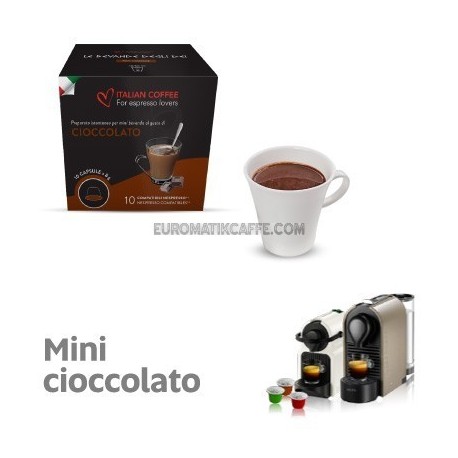 10 CAPSULE MINI CIOCCOLATO COMPATIBILI NESPRESSO "ITALIAN COFFE"