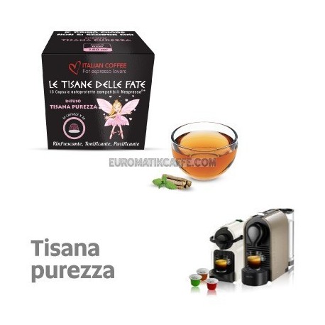 10 CAPSULE INFUSO TISANA PUREZZA COMPATIBILI NESPRESSO "ITALIAN COFFE"