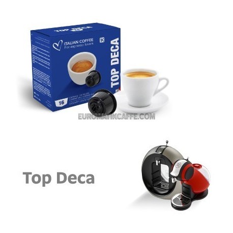 16 CAPSULE " ITALIAN COFFE " COMPATIBILI DOLCE GUSTO " CAFFE DEKAFFEINATO "