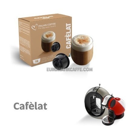 16 CAPSULE " ITALIAN COFFEE " COMPATIBILI DOLCE GUSTO " CAFFELATTE "