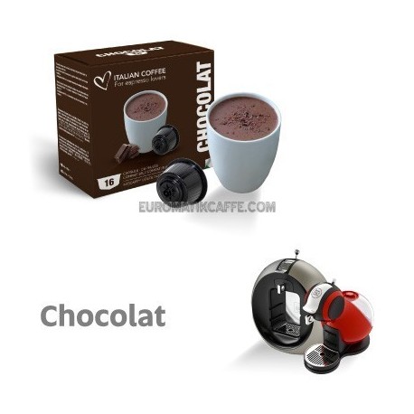 16 CAPSULE " ITALIAN COFFE " COMPATIBILI DOLCE GUSTO " CIOCCOLATA "