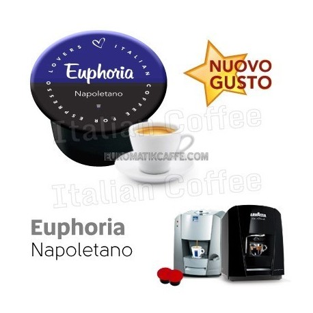 50 cialde capsule Italian Coffee Euphoria compatibili Lavazza Blue e In Black Nims